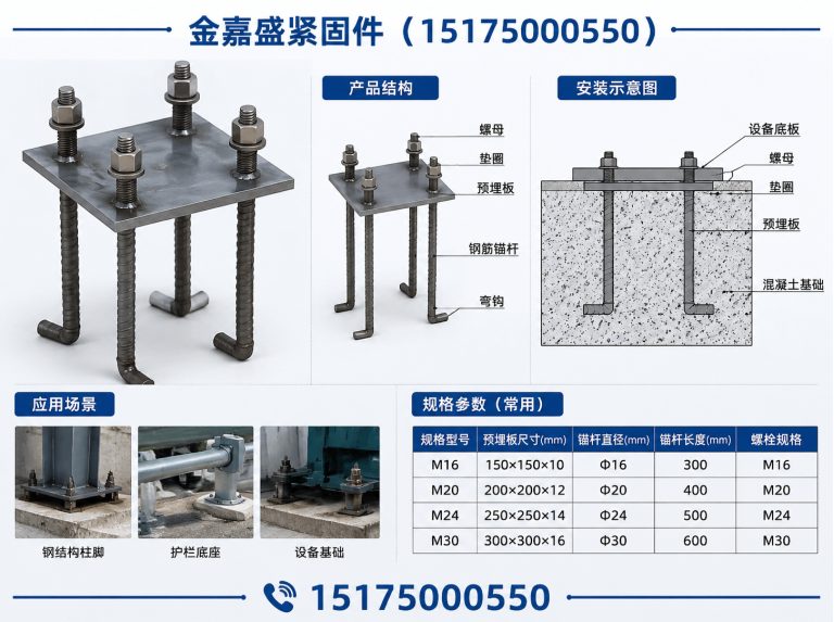鸡泽县预埋件展示图